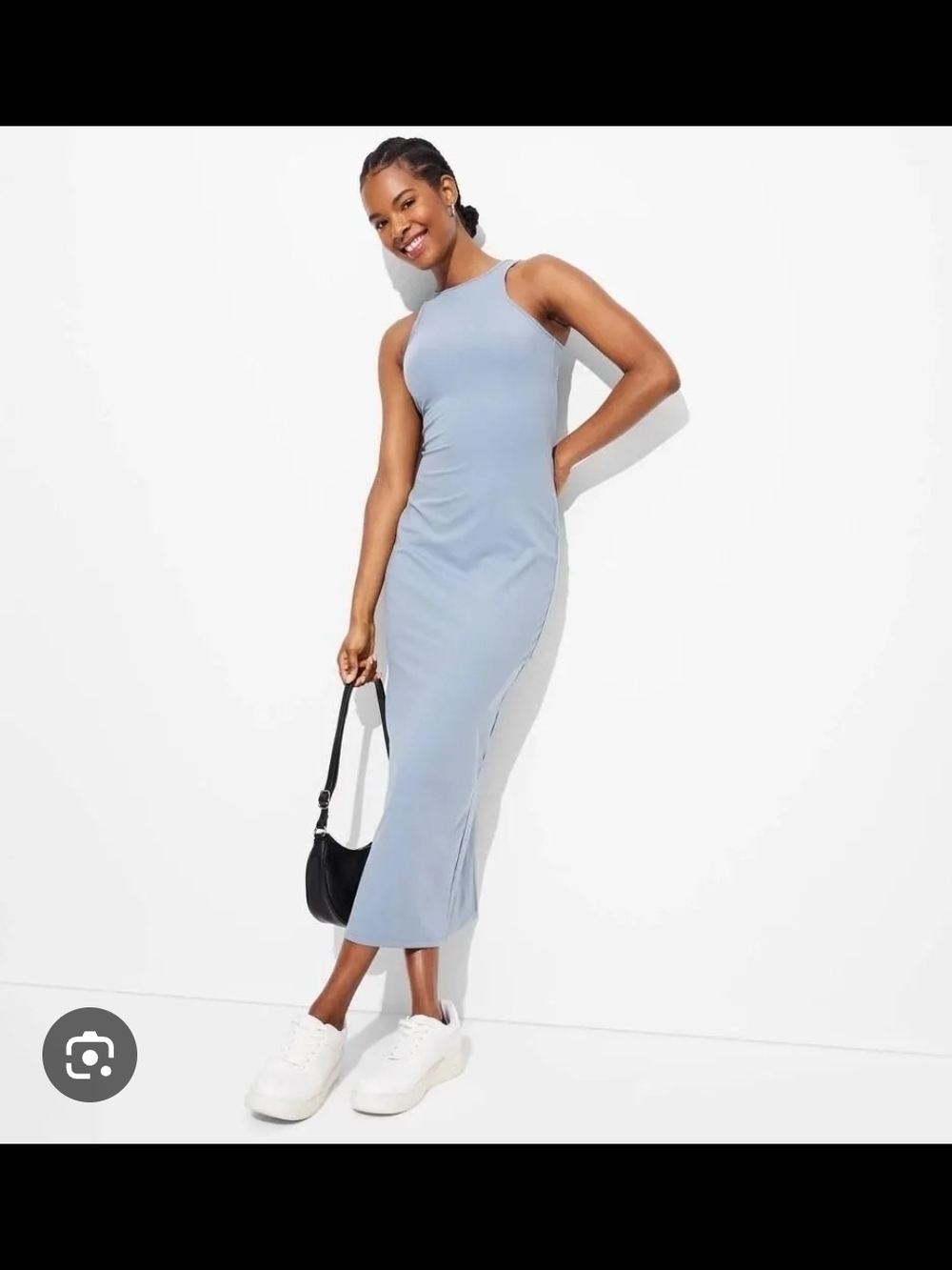 Wild Fable Butter Bliss Sky Blue Sleeveless Maxi Dress